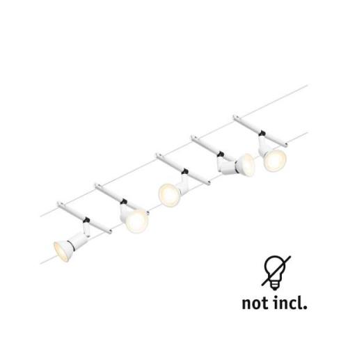 Paulmann Wire Salt wiresystem, 5 lk., 5 m, hvidt