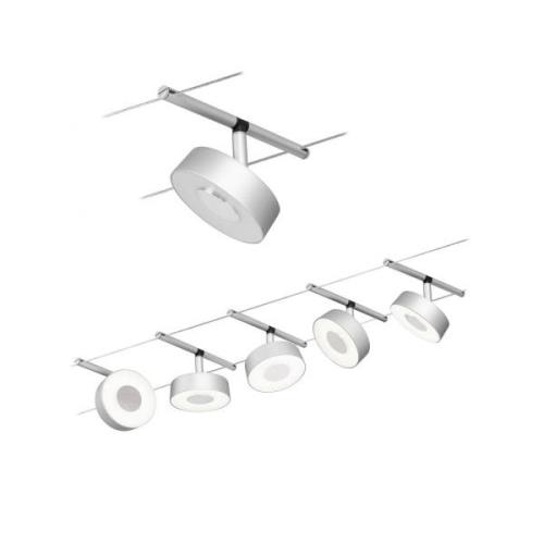 Paulmann Circle LED-wiresystem 5 lk, mat krom