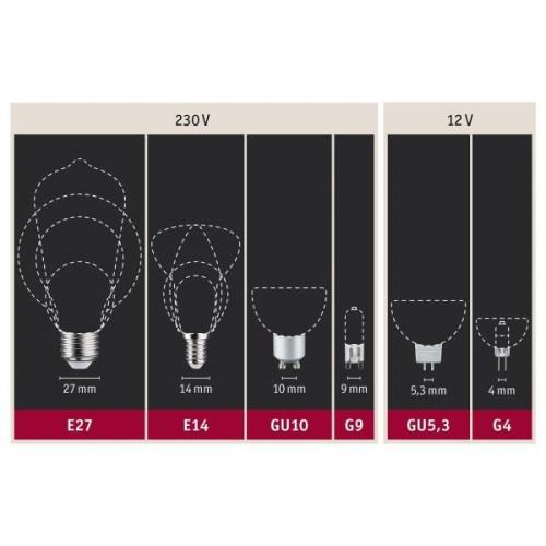 Paulmann LED-pære E27, glødetråd grøn, 1,1 W