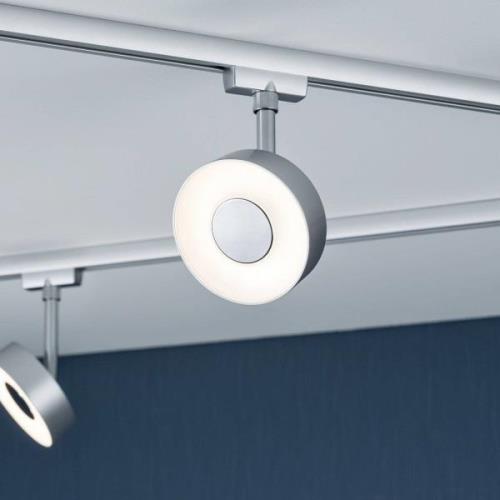 Paulmann URail Circle LED-spot, white switch, krom