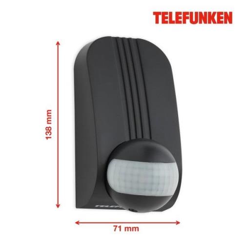 Funchal bevægelsessensor, maks. 1.000 W LED, sort