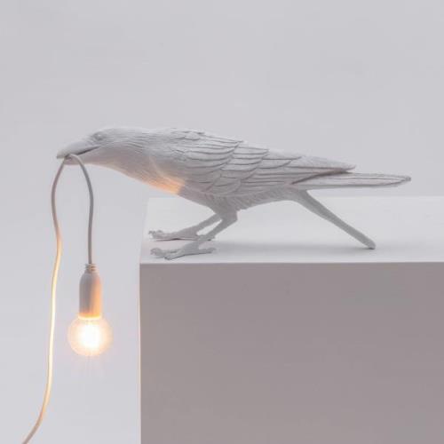 Bird Lamp deko LED-bordlampe, legende, hvid