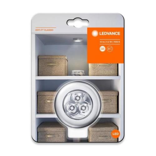 LEDVANCE DOT-it classic LED lampe sølv