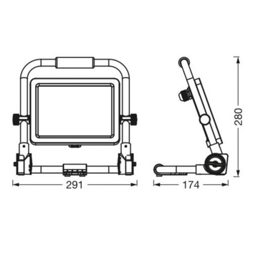 Ledvance LED-Worklight Value R-stand spotlight 50W