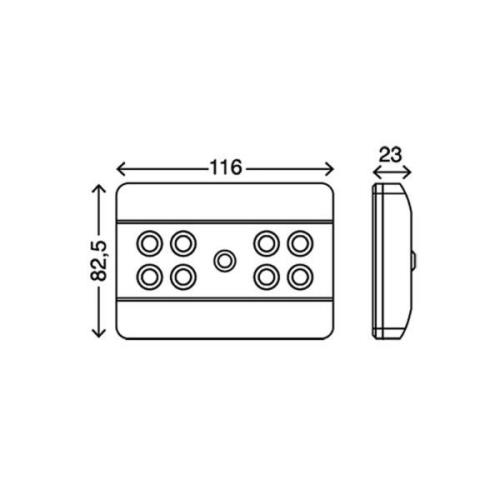 Lero LED-underskabsbelysning, sensor, 8 lyskilder