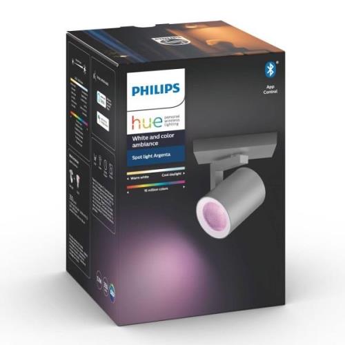 Philips Hue Argenta LED-spot, 1 lyskilde, alu