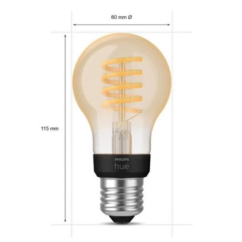 Philips Hue White Ambiance A60 filament E27 7 W