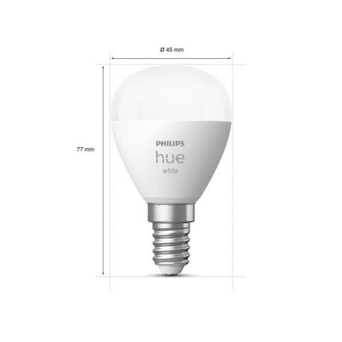 Philips Hue White LED-dråbepære 2 x E14 5,7W