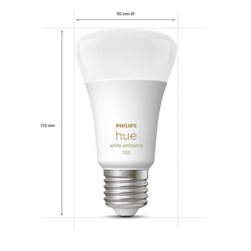 Philips Hue White Ambiance E27 Starter-Kit med 3