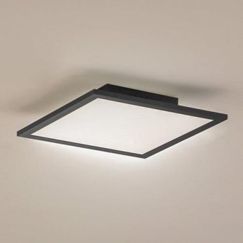 Lindby LED-panel Enhife, sort, 29,5 x 29,5 cm, aluminium