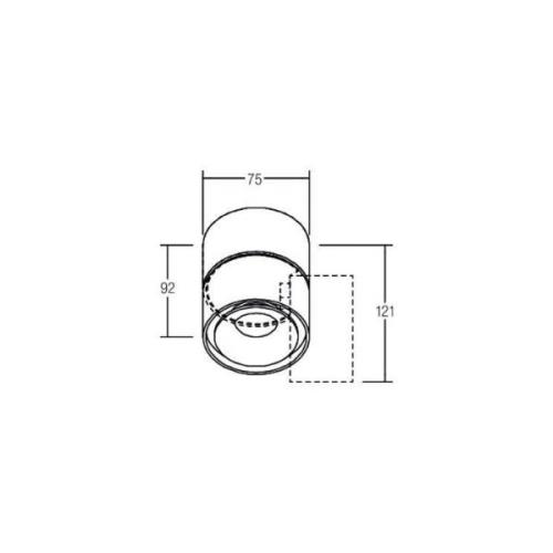 BRUMBERG LED-loftspot Circle Mini, Ø 7,5 cm, hvid