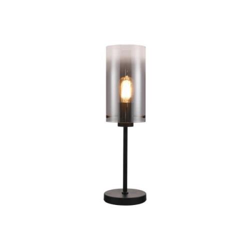 Ventotto bordlampe, sort/røget, højde 57 cm, metal/glas