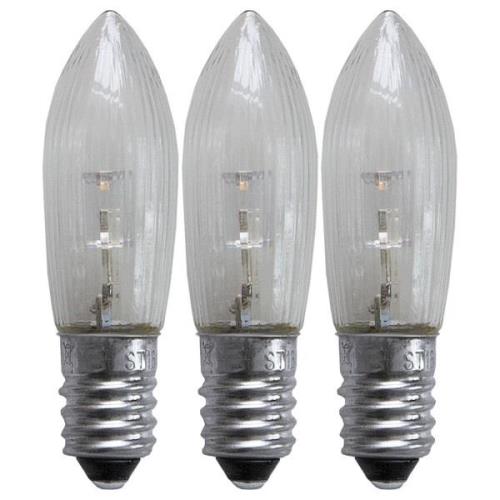 LED udskiftningslampe E10 0,2W 2.100K 3-pak