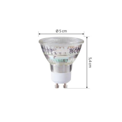 Arcchio LED-pære GU10 2,5W 2700K 450lm glas sæt med 3 stk