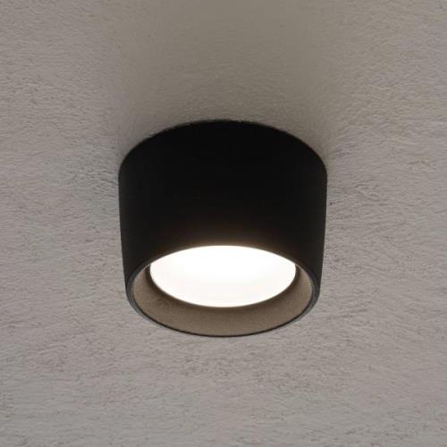 Downlight Livia Ø 16 cm sort/frostet kunstharpiks GX53 CCT