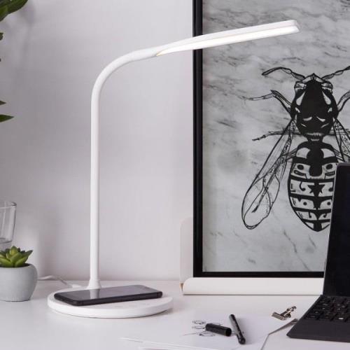 Joni LED-bordlampe, hvid, højde 34 cm, CCT, dæmpbar