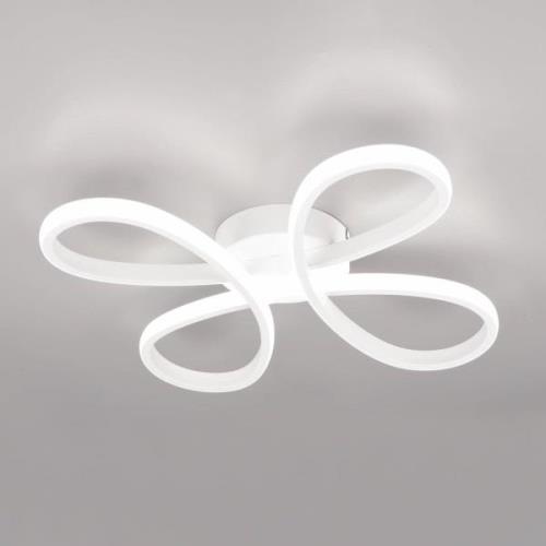 Fly LED-loftslampe, mat hvid, 4.000 K, 40 cm x 40 cm