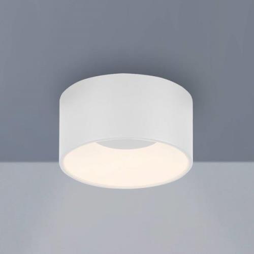 JUST LIGHT. Tanika LED-loftslampe, hvid, Ø 16 cm, dæmpbar