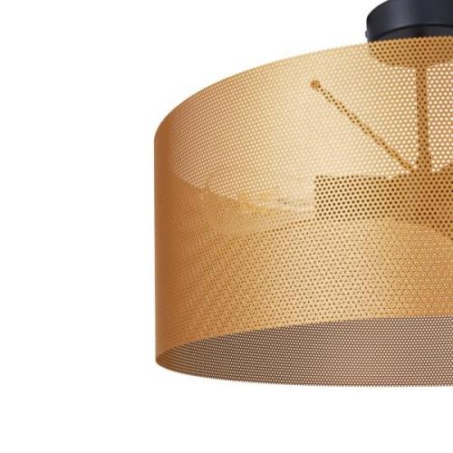 Euluna loftslampe Zofia, guldfarvet Ø 50 cm