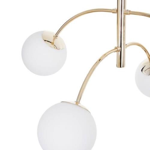 Euluna loftslampe Karda, guldfarvet, 4-lys