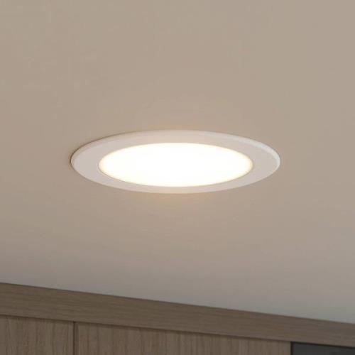 Prios LED-indbygningsspot Rida, 14,5 cm, 12 W, CCT, dæmpbar