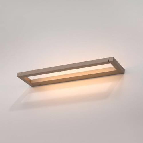 PURE LED-væglampe Puro bronze bredde 50 cm aluminium dæmper