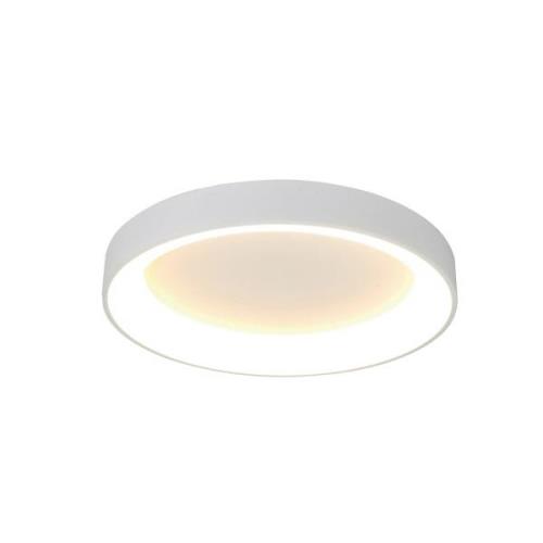 Loftlampe Niseko II, CCT, fjernbetjening, Ø 38 cm, hvid