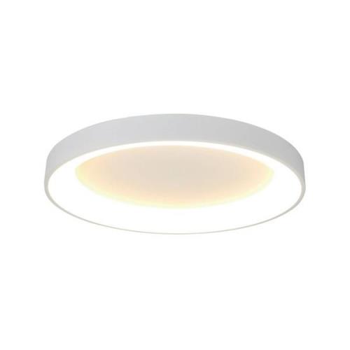 Loftlampe Niseko II, CCT, fjernbetjening, Ø 65 cm, hvid