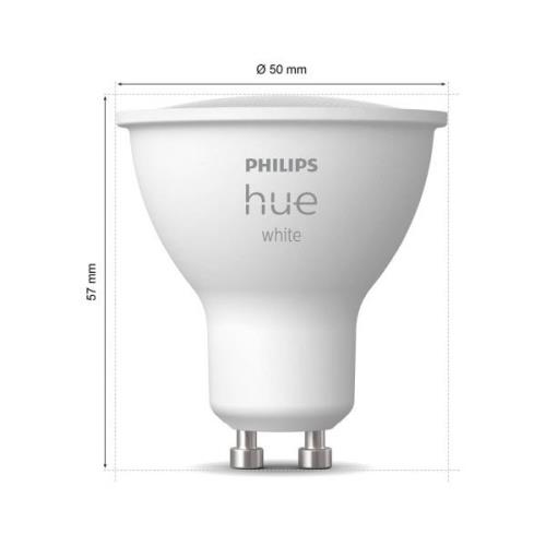 Philips Hue hvid LED-reflektorpære GU10 4,2 W 2.700 K