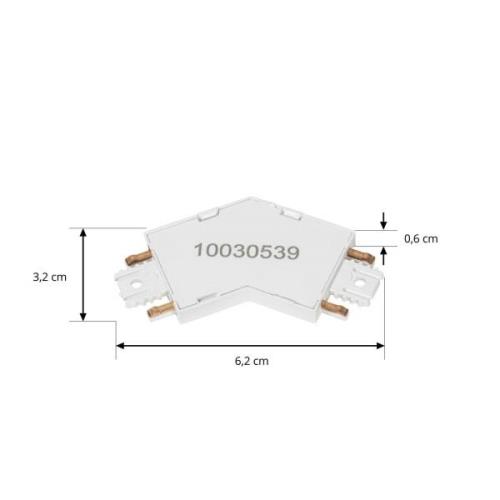 Lindby-stik Lumaro, hvid, 135°, plast