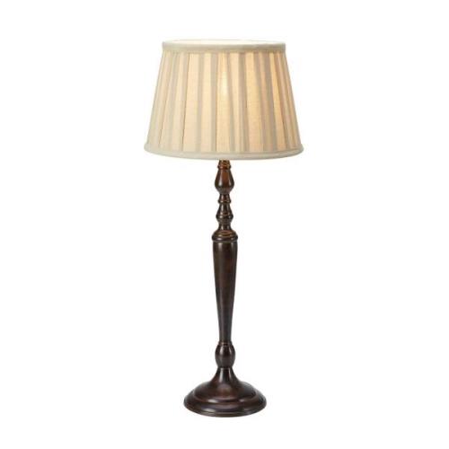 Chocolat bordlampe, højde 60 cm, beige/brun, metal/stof