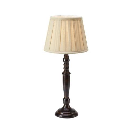 Chocolat bordlampe, højde 46 cm, beige/brun, metal/stof