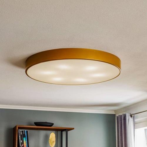 Cleo 800 loftslampe, sensor, Ø 78cm guld