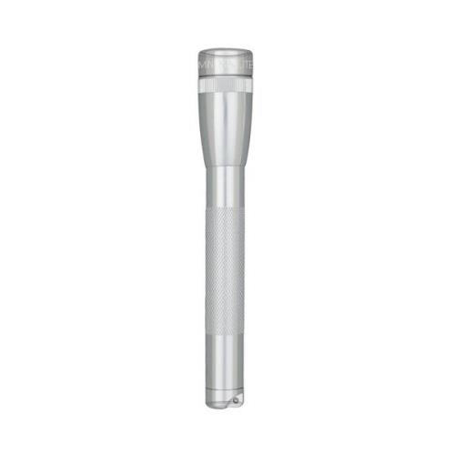 Maglite LED-lommelygte Mini, 2 celler AA, hylster, sølv