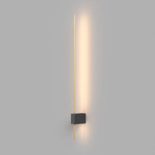 Maytoni LED-væglampe Pars, 6 W, sort/guld, aluminium