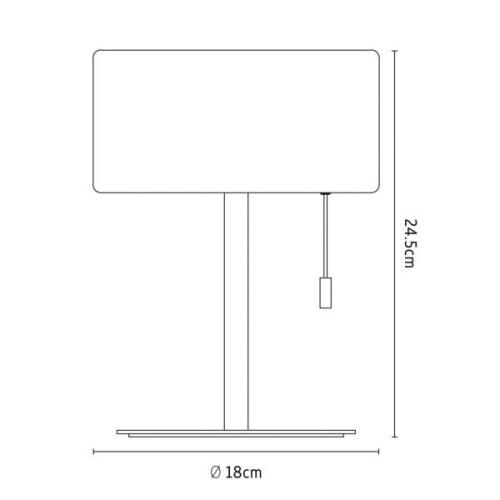 Calex LED-bordlampe, IP44, trækafbryder