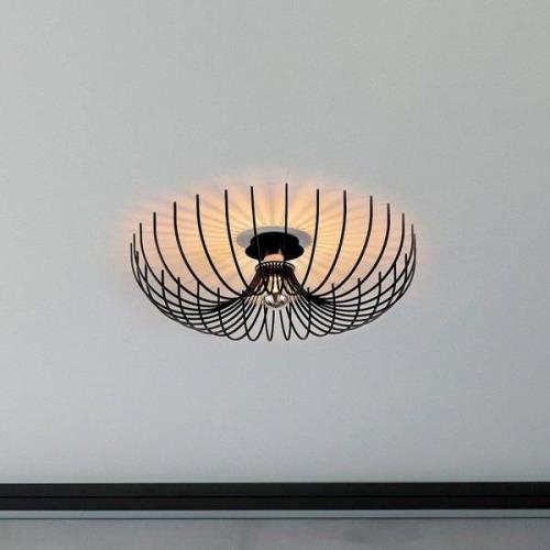 Aspendos N-639 loftlampe, sort, metal, Ø 56 cm