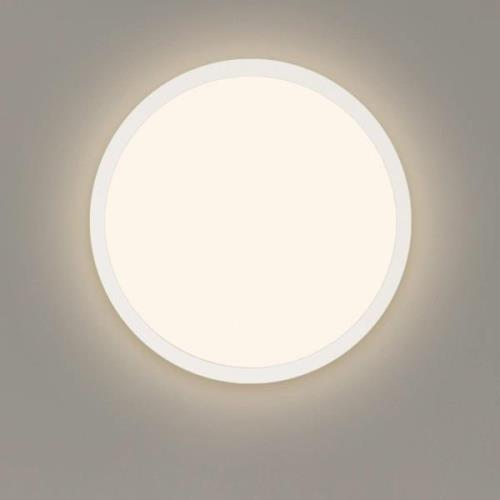 LED-panel Jalo Round, Ø 29,2 cm, hvid, plast, 2.700 K