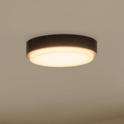 Udendørs loftlampe Nermin med LED, IP65, rund