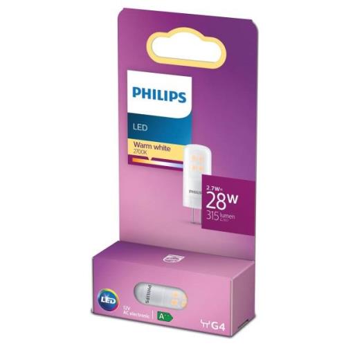 Philips LED-stiftsokkel G4 2,7W 2.700K, mat