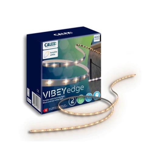 Calex LED-strip Vibey, længde 2 m, stik, fjernbetjening, CCT