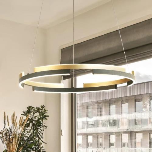 Circly LED-pendellampe, metal, fjernbetjening, CCT, dæmpbar