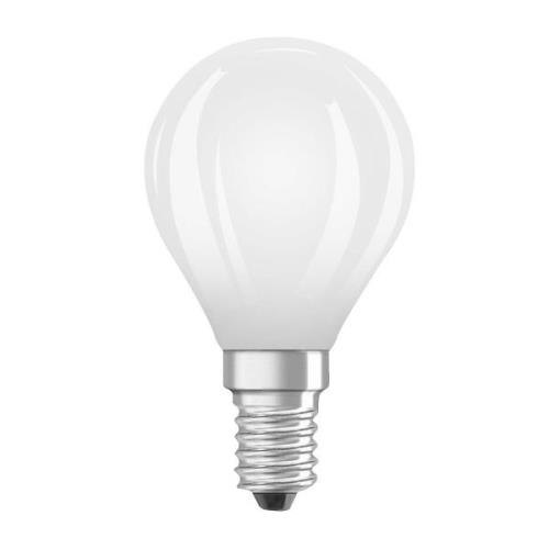 OSRAM LED-pære dråbe mat E14 2,2W 4000K 470lm