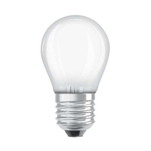 OSRAM LED-pære dråbe mat E27 3,8W 2700K 806lm