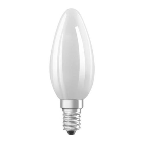 OSRAM LED-pære stearinlys mat E14 1,2W 2700K 255lm