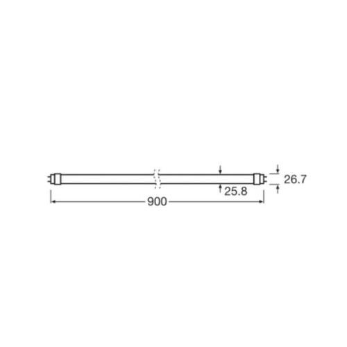 OSRAM LED-rørpære T8 10W Bio-Lumilux 965 90cm