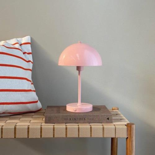 Dyberg Larsen Stockholm bordlampe til opladning, pink