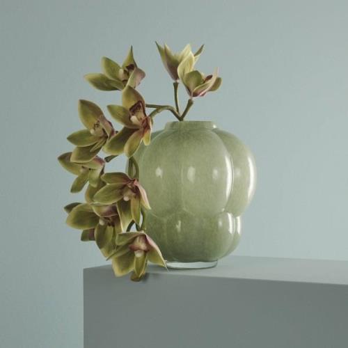 AYTM Uva-vase, glas, grøn, Ø 26 cm, højde 28 cm, mundblæst