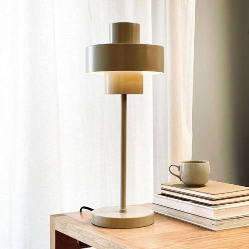 Dyberg Larsen bordlampe Stoke, grå, højde 49,5 cm