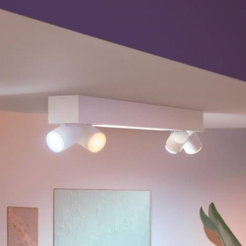 Philips Hue Centris LED-loftspot, hvid, 4 lyskilder, RGB CCT